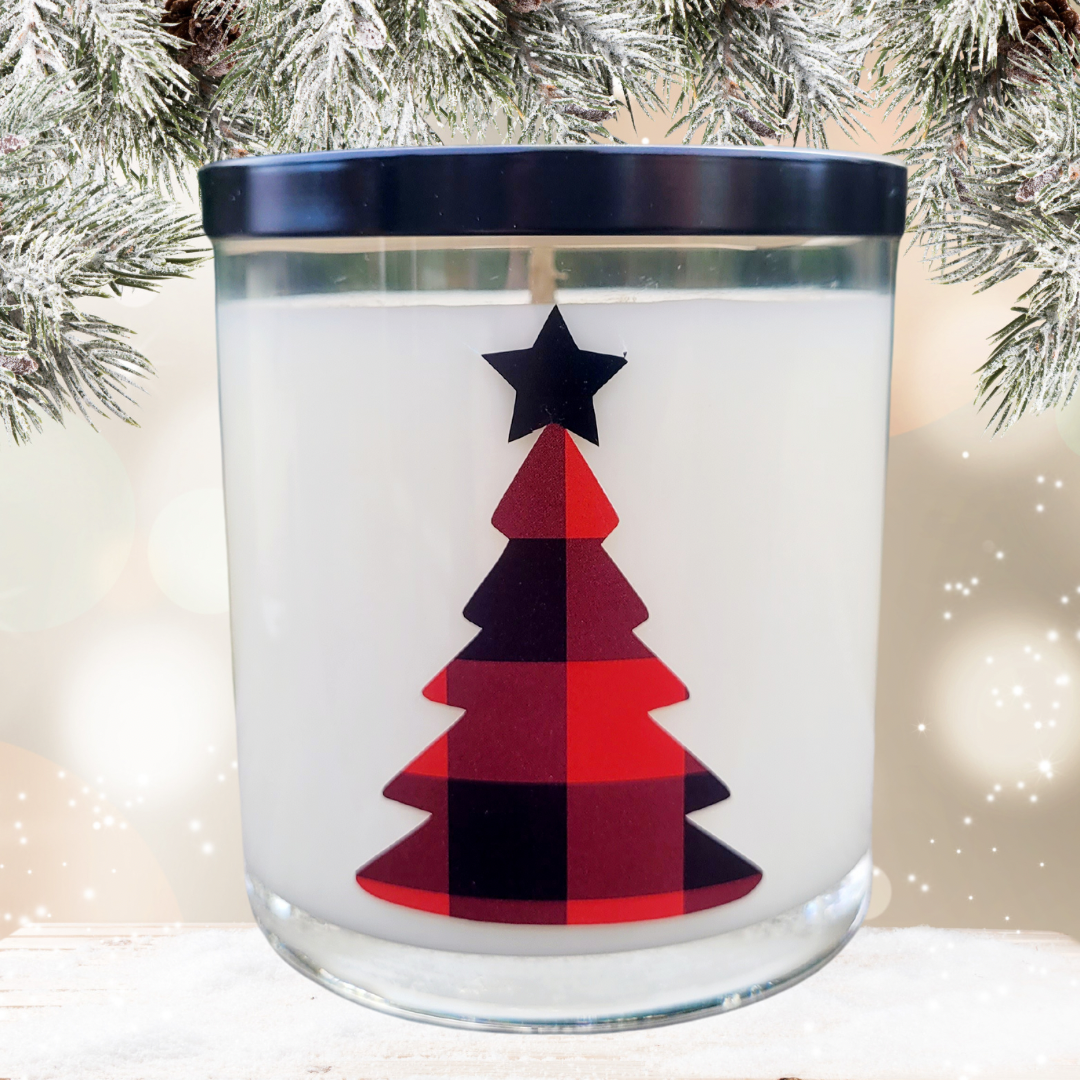 Red Buffalo Check Christmas tree